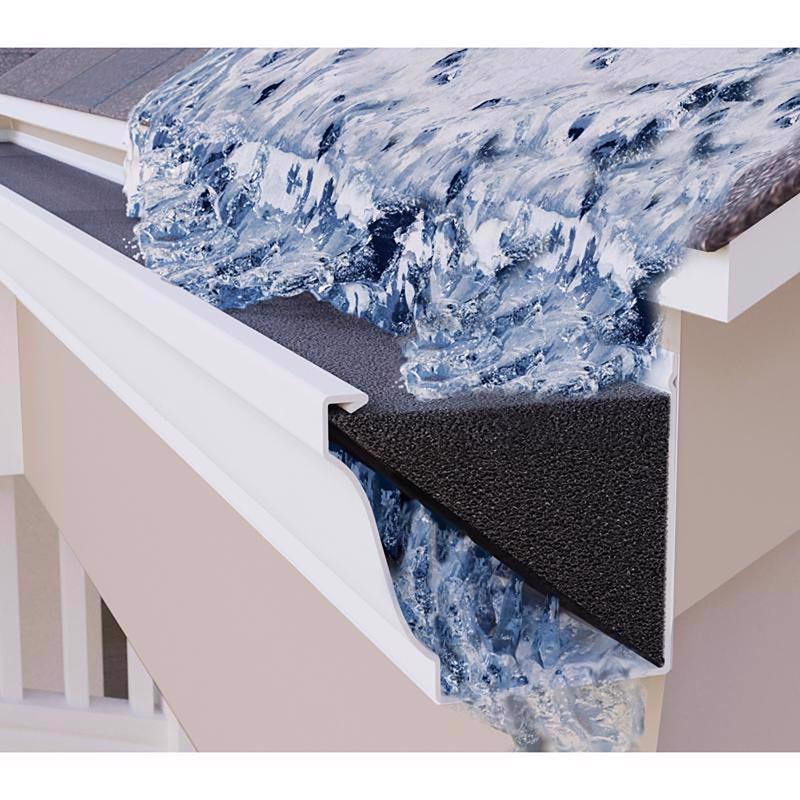 GutterFoam Original 5 in. W X 36 in. L Black Polyester Foam Gutter Guard
