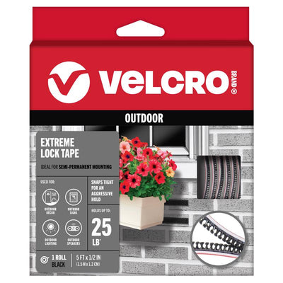 Velcro Large Nylon Hook and Loop Fastener 5 ft. L