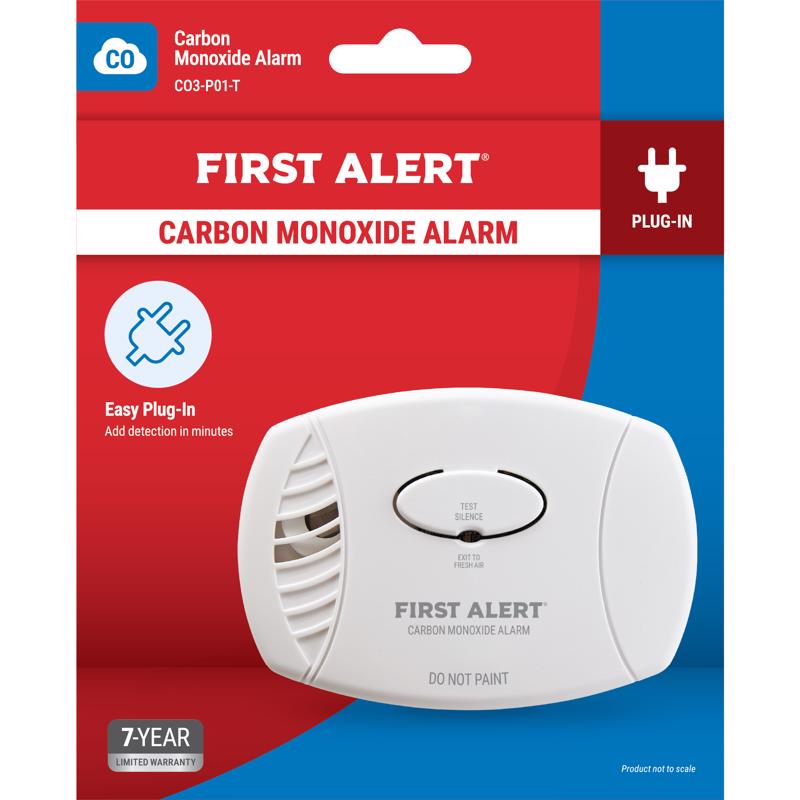 First Alert Plug-In w/Battery Back-up Electrochemical Carbon Monoxide Detector