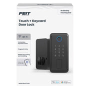Feit Electric Matte Black Metal Electric Touch Screen Entry Lock