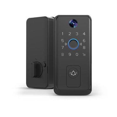 Feit Electric Matte Black Metal Bluetooth Keypad Entry Smart Lock