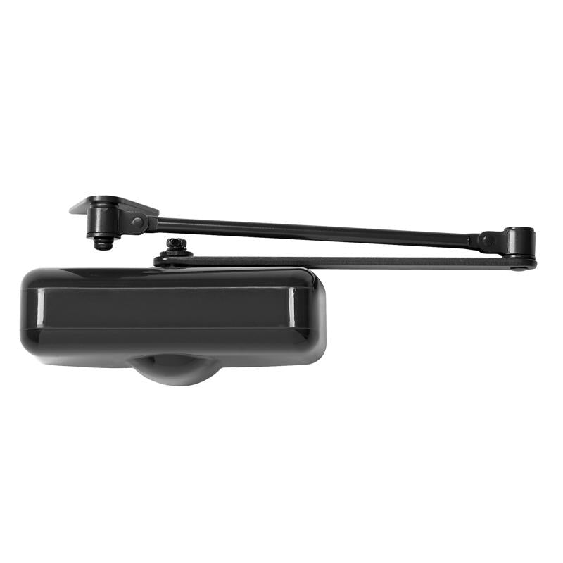 Tell Matte Black Aluminum/Steel Hydraulic Door Closer Grade 1