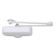 Tell Powder Coated White Aluminum/Steel Hydraulic Door Closer Grade 1