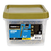 Power Pro No. 9 Ga. X 3 in. L Bronze Star Flat Head Deck Screws