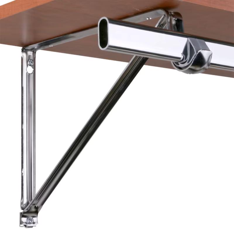 Closet Pro 18 in. L X 1-3/8 in. D Chrome Steel Closet Rod Bracket