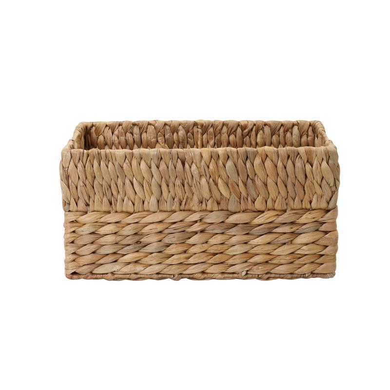 Zenna Home 6 in. L X 9 in. W X 12 in. H Beige/Brown Woven Basket