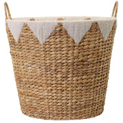 Zenna Home 16 in. L X 16 in. W X 16.5 in. H Beige/Brown Woven Basket