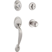 Kwikset Dakota Satin Nickel Entry Handleset 1.75 in.