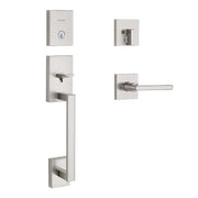 Kwikset San Clemente Satin Nickel Entry Handleset 1.75 in.
