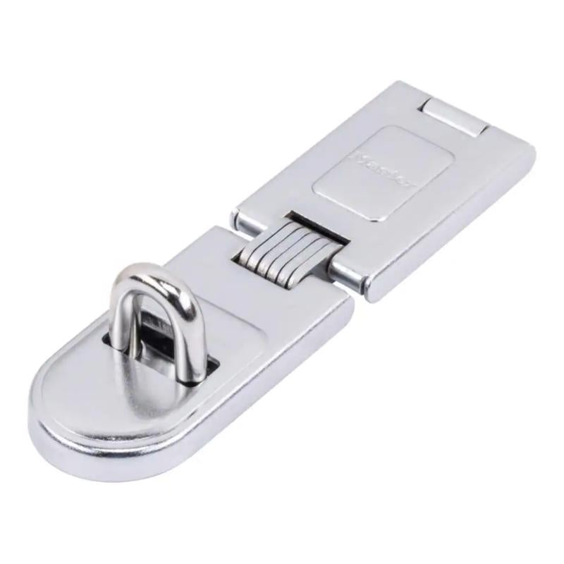 Master Lock Bright Hardened Steel 6-1/4 in. L Fixed Staple Hasp