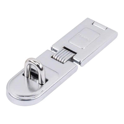 Master Lock Bright Hardened Steel 6-1/4 in. L Fixed Staple Hasp