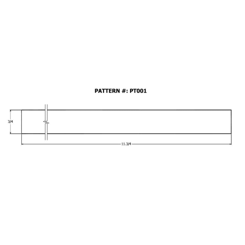 Alexandria Moulding 12 in. W X 8 ft. L X 3/4 in. Particle Board