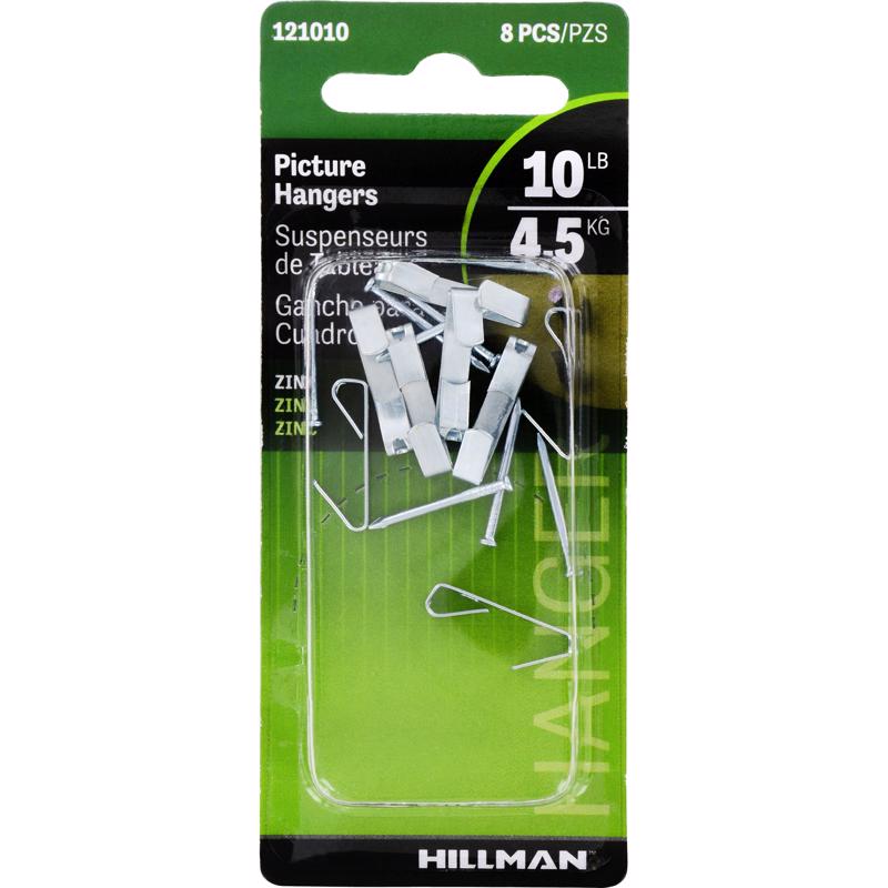 HILLMAN Zinc Silver Conventional Picture Hanger 10 lb
