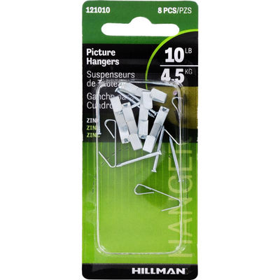 HILLMAN Zinc Silver Conventional Picture Hanger 10 lb