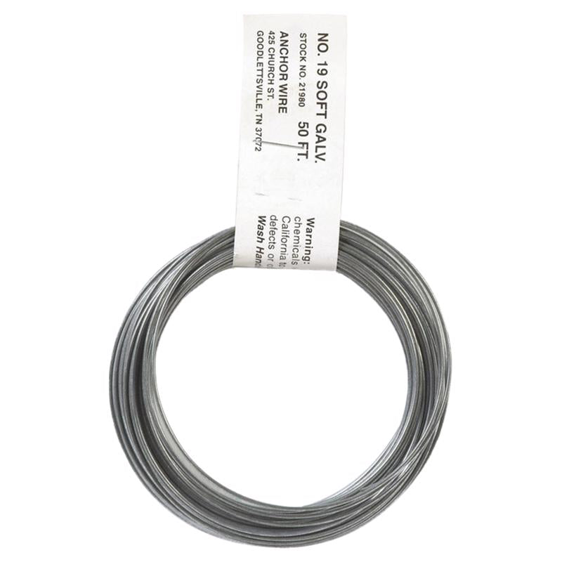 HILLMAN 50 ft. L Galvanized Steel 19 Ga. Mechanics Wire