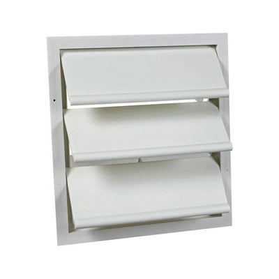 Air Vent 16 in. H X 17.5 in. W X 17.8 in. L White Plastic Automatic Gable Shutter