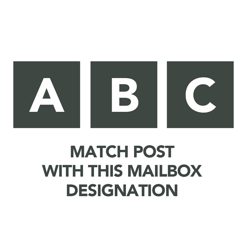Architectural Mailboxes 52.1 in. Powder Coated Black Steel Mailbox Post