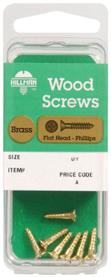 HILLMAN No. 6 X 1-1/4 in. L Phillips Coarse Wood Screws