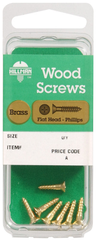 HILLMAN No. 10 X 1-1/4 in. L Phillips Coarse Wood Screws