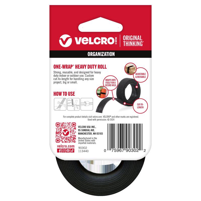 VELCRO Brand ONE-WRAP Small Nylon Ties 48 in. L