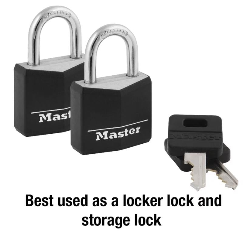 Master Lock 1-3/16 in. W Steel Double Locking Covered Padlock