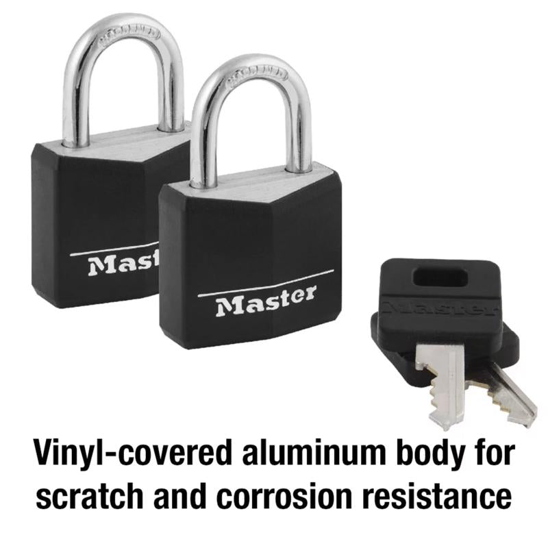 Master Lock 1-3/16 in. W Steel Double Locking Covered Padlock