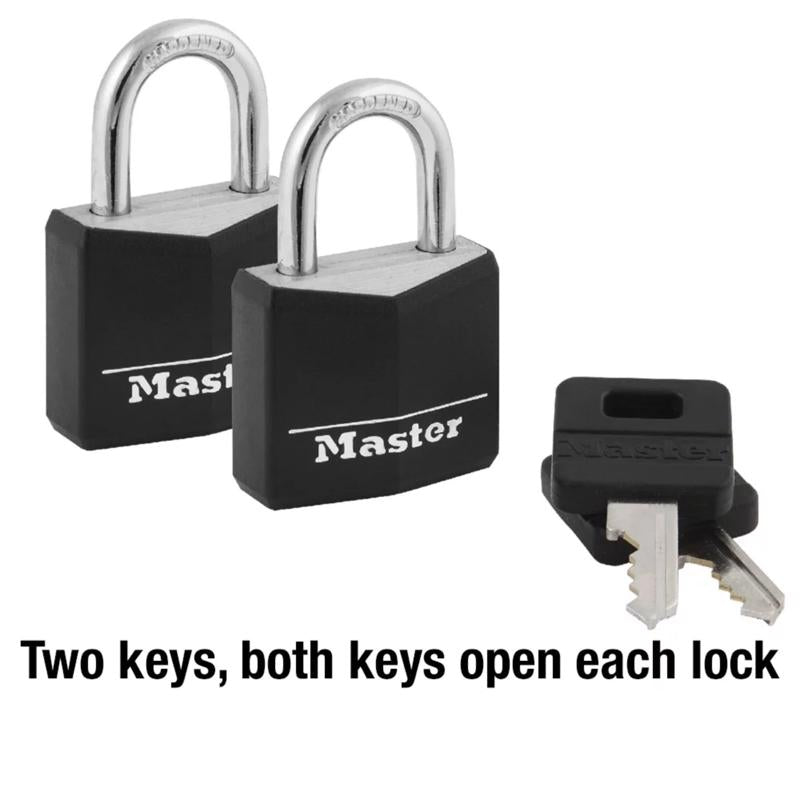 Master Lock 1-3/16 in. W Steel Double Locking Covered Padlock