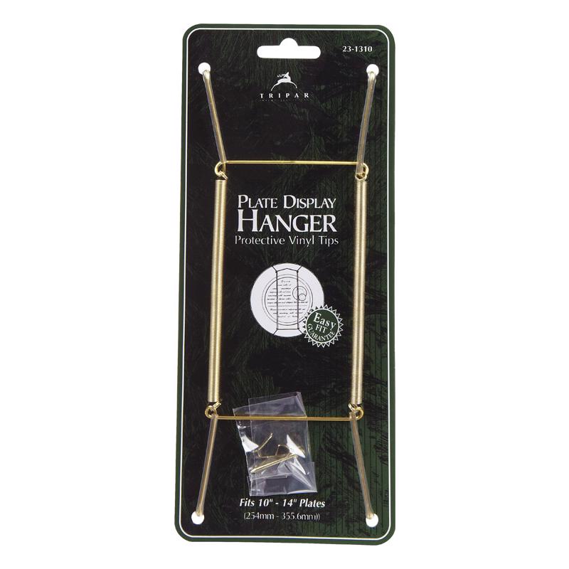 Tripar 10 to 14 in. Brass Plate Hanger
