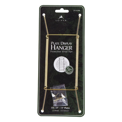 Tripar 10 to 14 in. Brass Plate Hanger