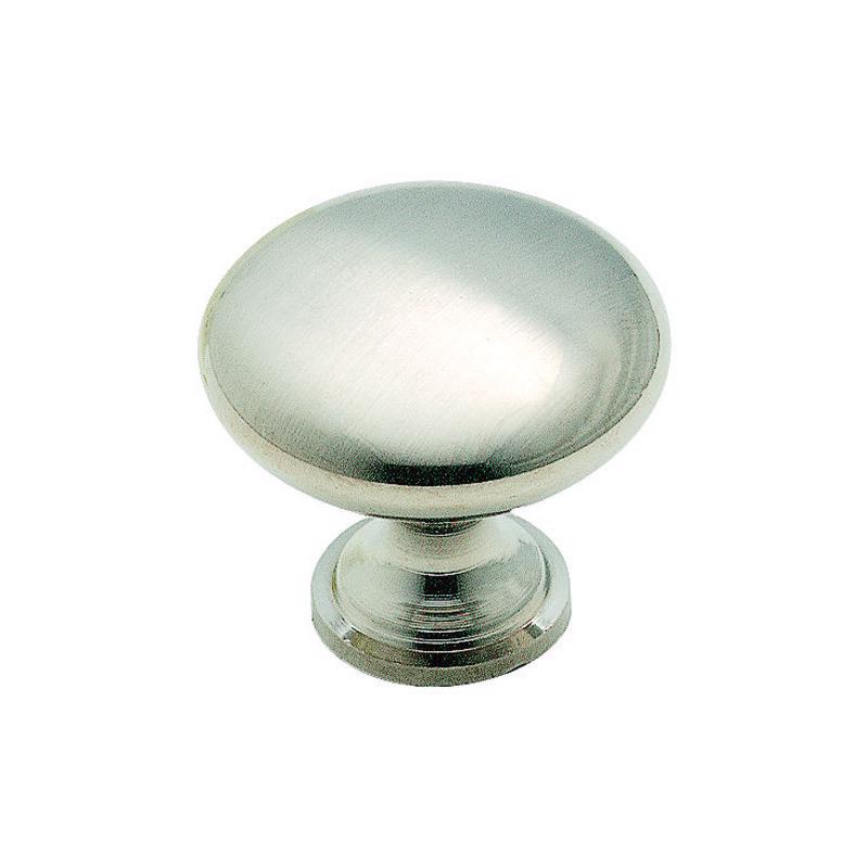 Amerock Allison Round Cabinet Knob 1-3/16 in. D 1-1/8 in. Brushed Chrome