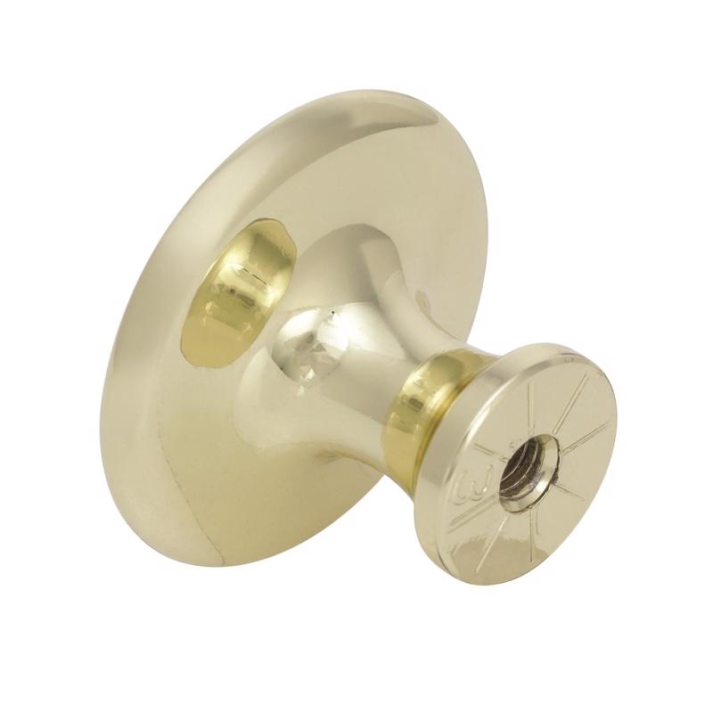 Amerock Allison Round Cabinet Knob 1-3/16 in. D 15/16 in. Polished Brass