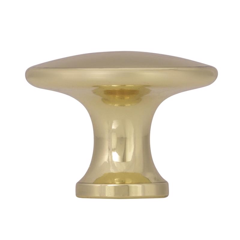 Amerock Allison Round Cabinet Knob 1-3/16 in. D 15/16 in. Polished Brass