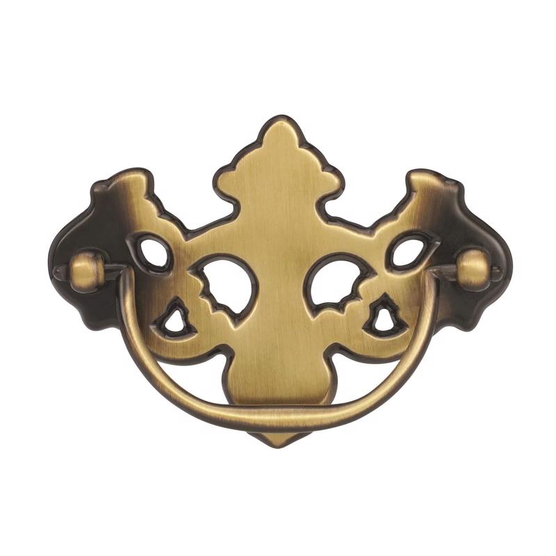 Amerock Allison Traditional Bar Cabinet Pull 3 in. Antique Brass Gold