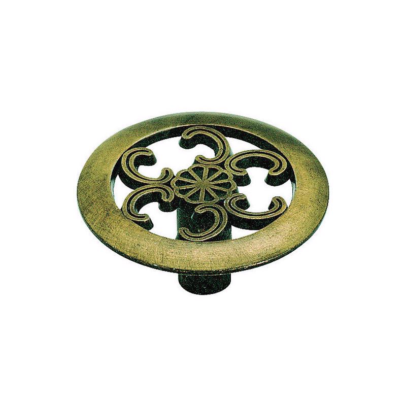 Amerock Allison Round Cabinet Knob 1-1/2 in. D 3/4 in. Antique Brass