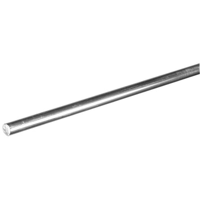 SteelWorks 48 in. L X 0.375 in. D Aluminum Rod
