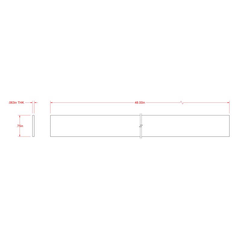 SteelWorks 0.06 in. X 0.75 in. W X 4 ft. L Weldable Aluminum Flat Bar