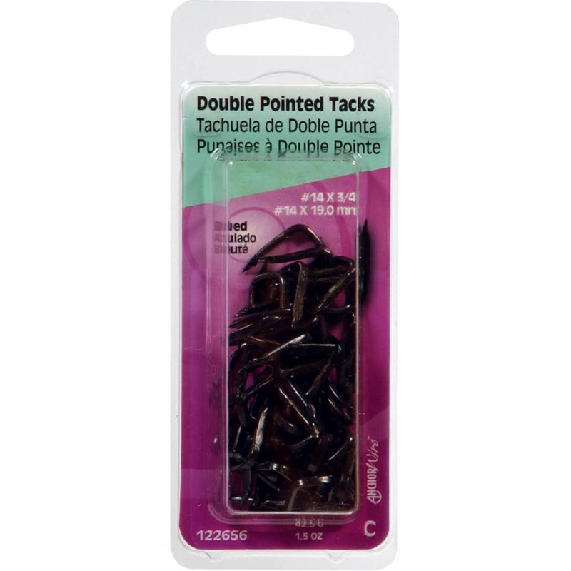 HILLMAN Anchor Wire No. 14 X 3/4 in. L Blue Steel Double Point Tacks