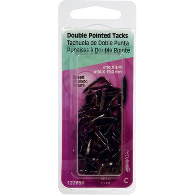 HILLMAN Anchor Wire No. 14 X 3/4 in. L Blue Steel Double Point Tacks