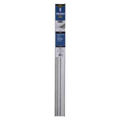 M-D Building Products 0.75 in. H X 3.38 in. W X 36 in. L Aluminum/Vinyl Low Threshold Silver