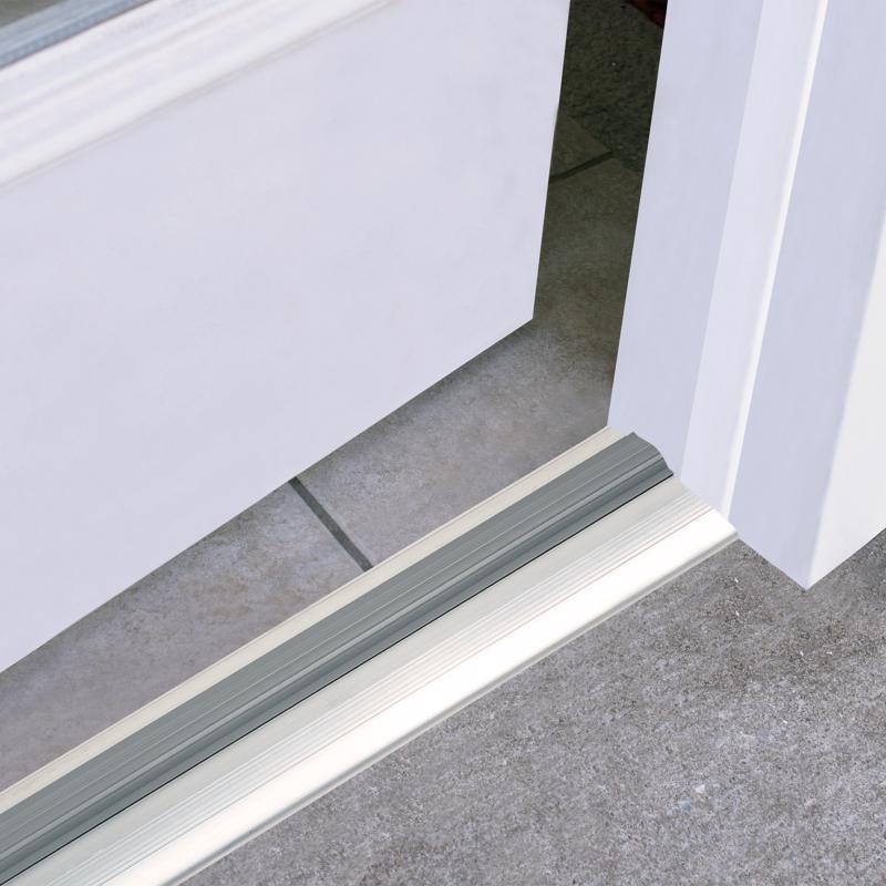 M-D Building Products 0.75 in. H X 3.38 in. W X 36 in. L Aluminum/Vinyl Low Threshold Silver