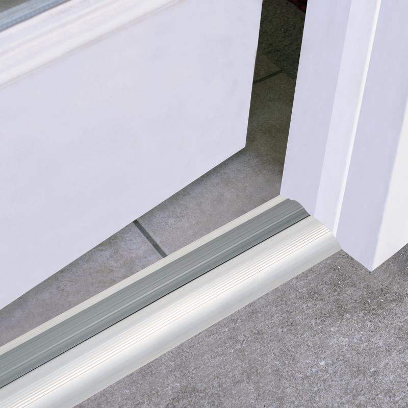 M-D Building Products 1.125 in. H X 3.375 in. W X 36 in. L Aluminum/Vinyl High Boy Threshold Silver