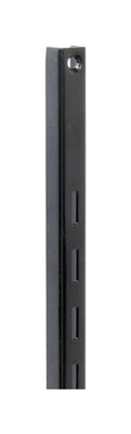 Knape & Vogt Black Steel Regular Duty Bracket 16 Ga. 24 in. L