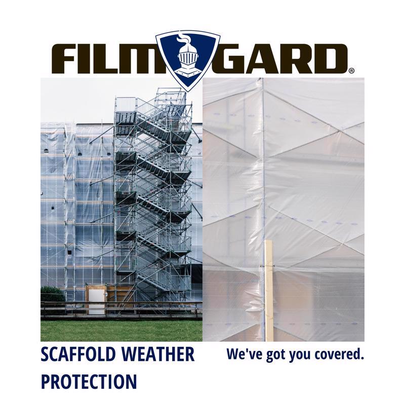 Film-Gard Plastic Sheeting 4 mil X 8 ft. W X 100 ft. L Polyethylene Clear