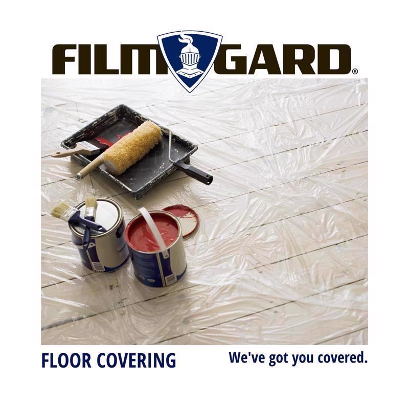 Film-Gard Plastic Sheeting 4 mil X 10 ft. W X 100 ft. L Polyethylene Clear