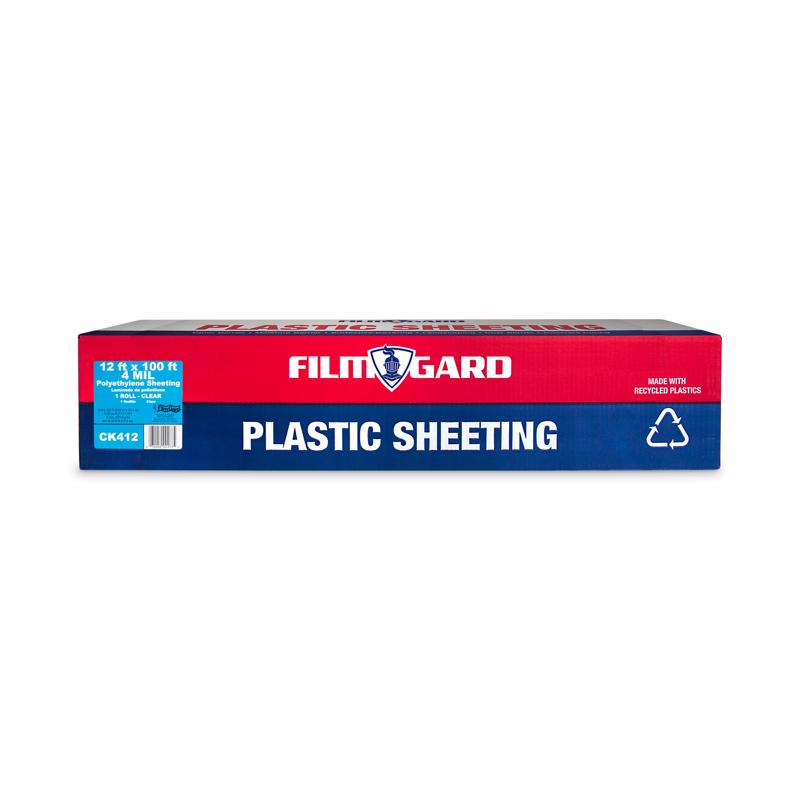 Film-Gard Plastic Sheeting 4 mil X 12 ft. W X 100 ft. L Polyethylene Clear