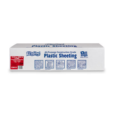 Film-Gard Plastic Sheeting 6 mil X 12 ft. W X 100 ft. L Polyethylene Clear