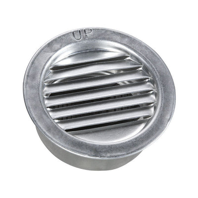 Air Vent 2 in. W X 2 in. L Mill Silver Aluminum Mini Louver