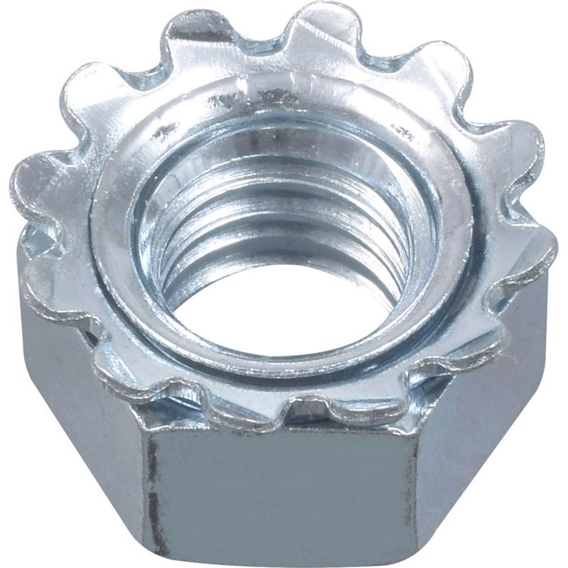 HILLMAN 10/24 in. Zinc-Plated Steel SAE Keps Lock Nut