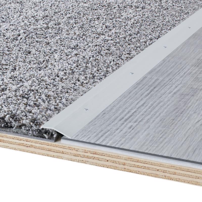 M-D Building Products 0.3 in. H X 1.38 in. W X 72 in. L Polished Silver Aluminum Carpet Trim