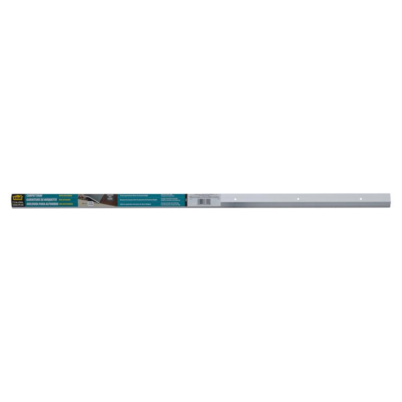 M-D Building Products 0.3 in. H X 1.38 in. W X 36 in. L Polished Silver Aluminum Carpet Trim